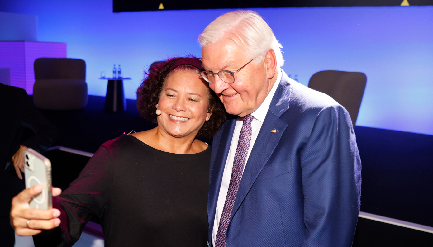 Viola Tensil mit Bundespräsident Frank-Walter Steinmeier beim gamescom congress 2026